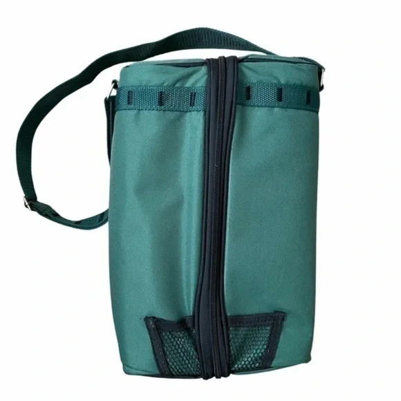 Insulated Wine Tote Portable Caddy Set Travel Bag Picnic Kit - Picture 7 of 7